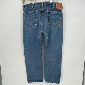 Levi's Jeans Men's 38x30 505 Straight Leg‎ Medium Blue Denim Classic Fit